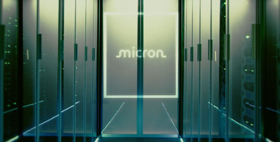 中央に「マイクロン」と書かれ、その周りにライトが点灯しています