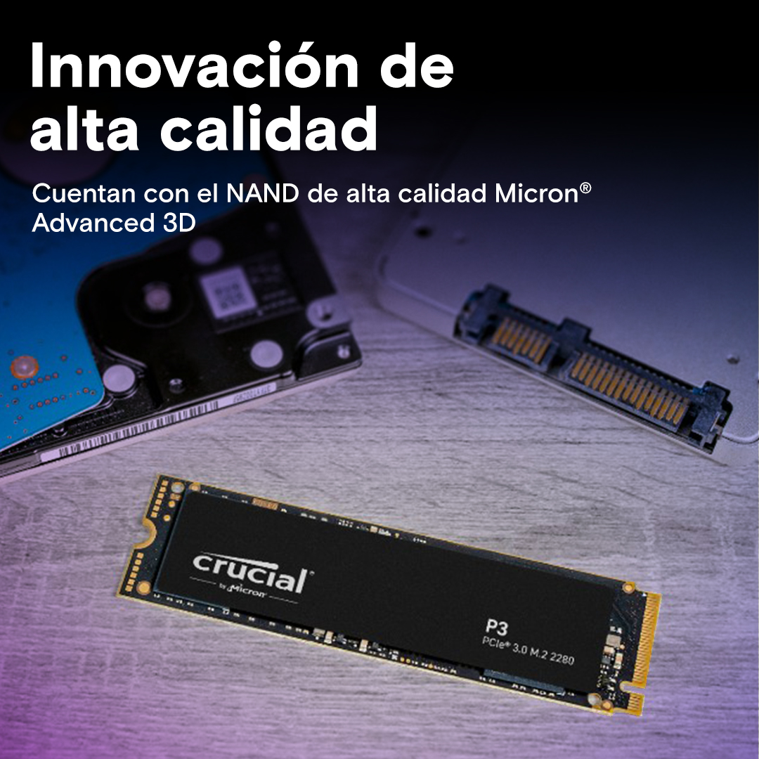 Crucial P3 4TB PCIe M.2 2280 SSD | CT4000P3SSD8 | Crucial.com