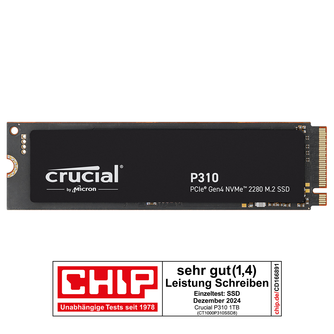 Crucial P310 1TB PCIe Gen4 NVMe 2280 M.2 SSD