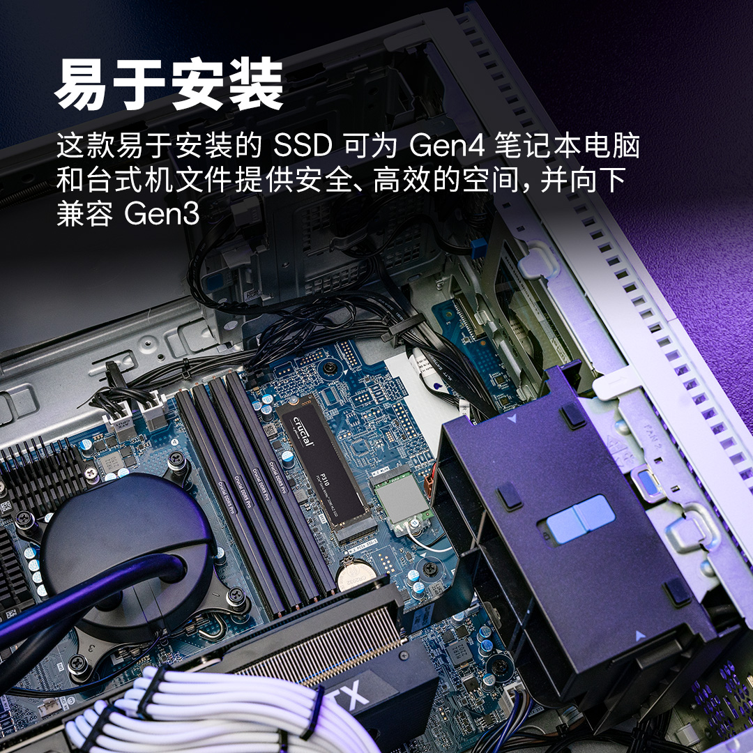 Crucial P310 4TB PCIe Gen4 NVMe 2280 M.2 SSD- view 5