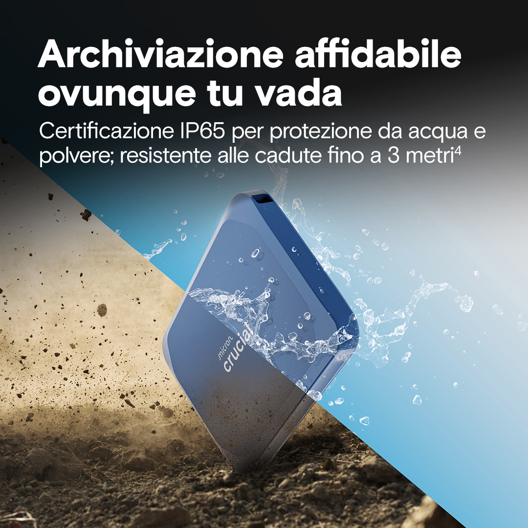 Crucial X10 8TB Portable SSD | CT8000X10SSD9 | Crucial IT