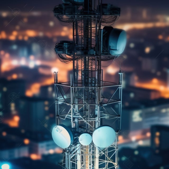 Autobahnbeleuchtung bei Nacht 