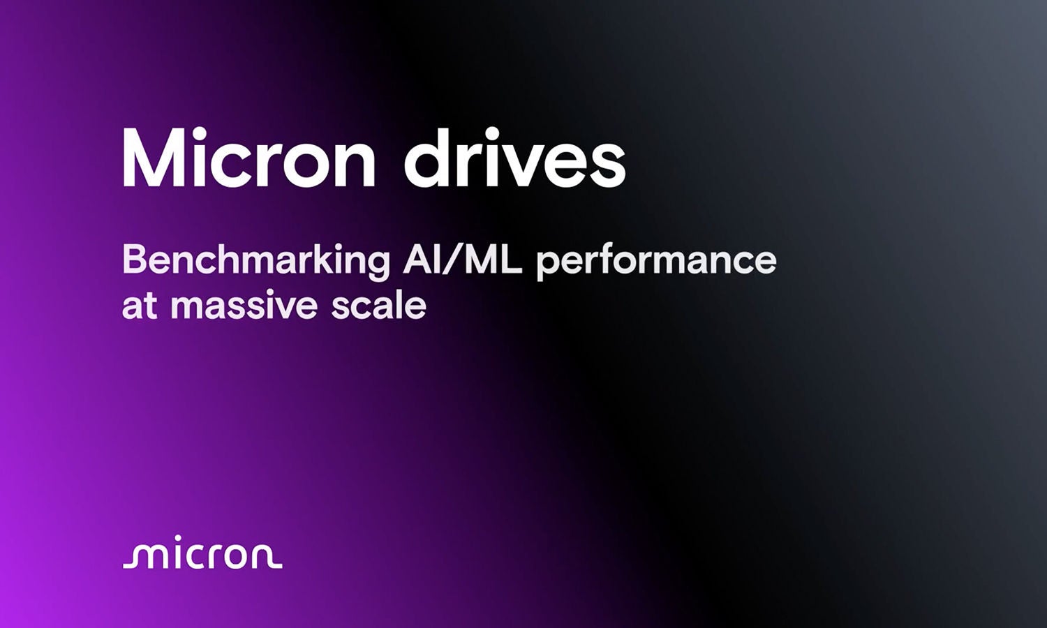 Micron drives benchmarking performance
