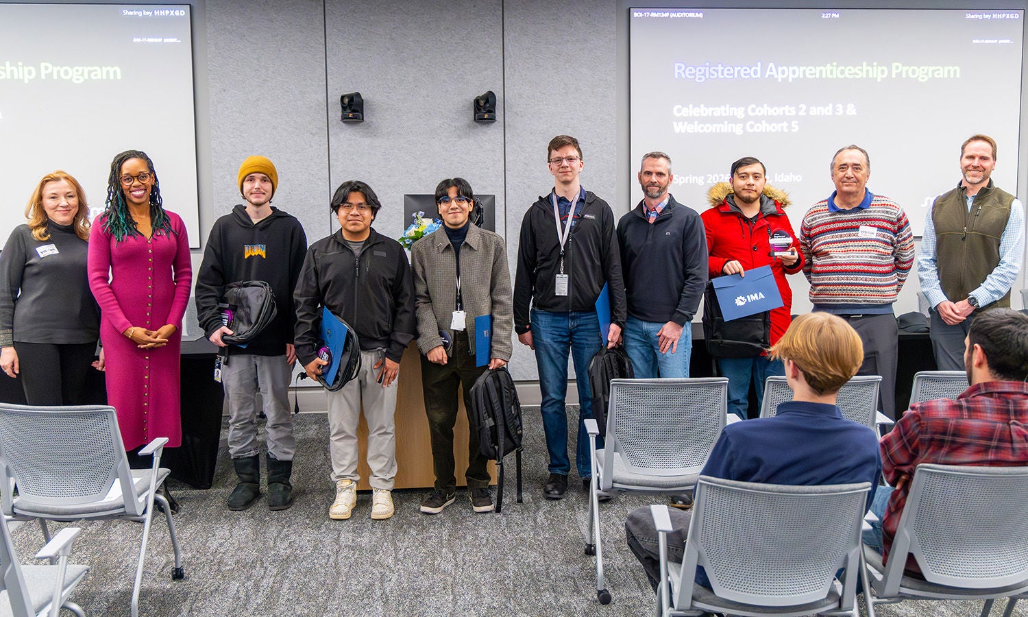 Celebrating internship cohorts signing event