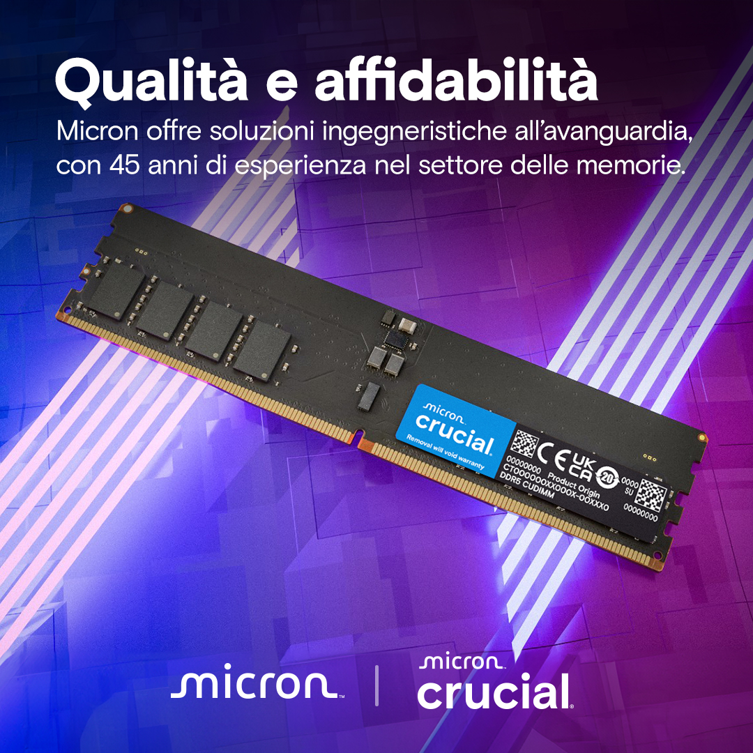 Crucial 64GB Kit (32GBx2) DDR5-6400 CUDIMM