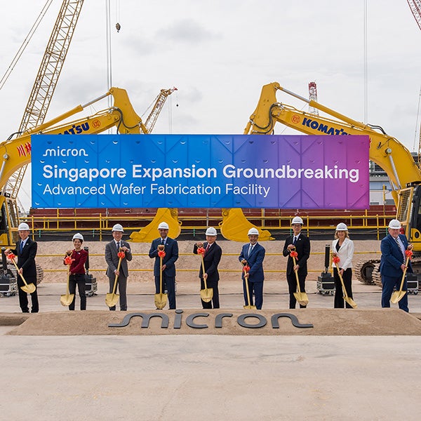 Micron Breaks Ground on Advanced Wafer Fabrication Facility in Singapore