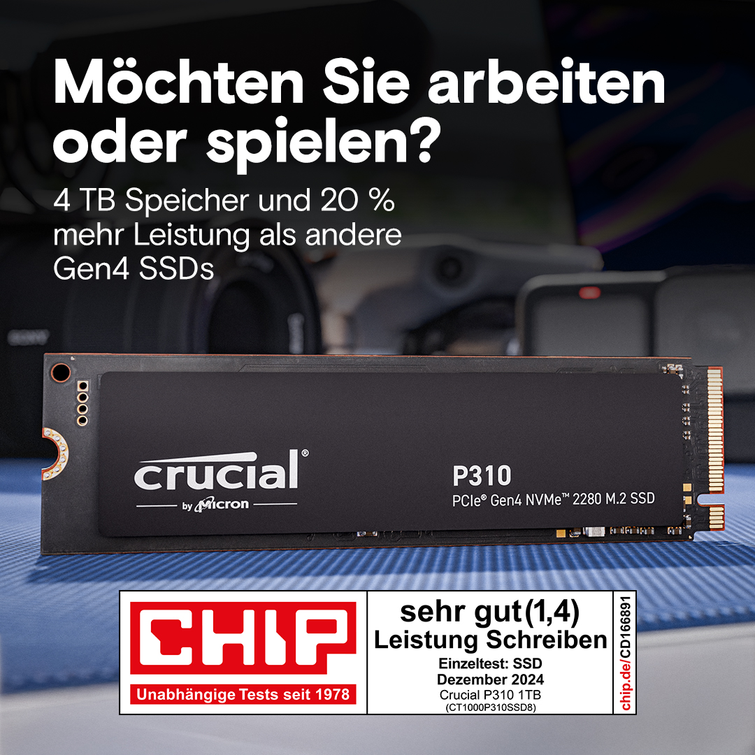 ゆうき　Crucial P310 1TB 2280 Crucial P310 1TB 2280 Heatsink ab 77,03 € | Preisvergleich