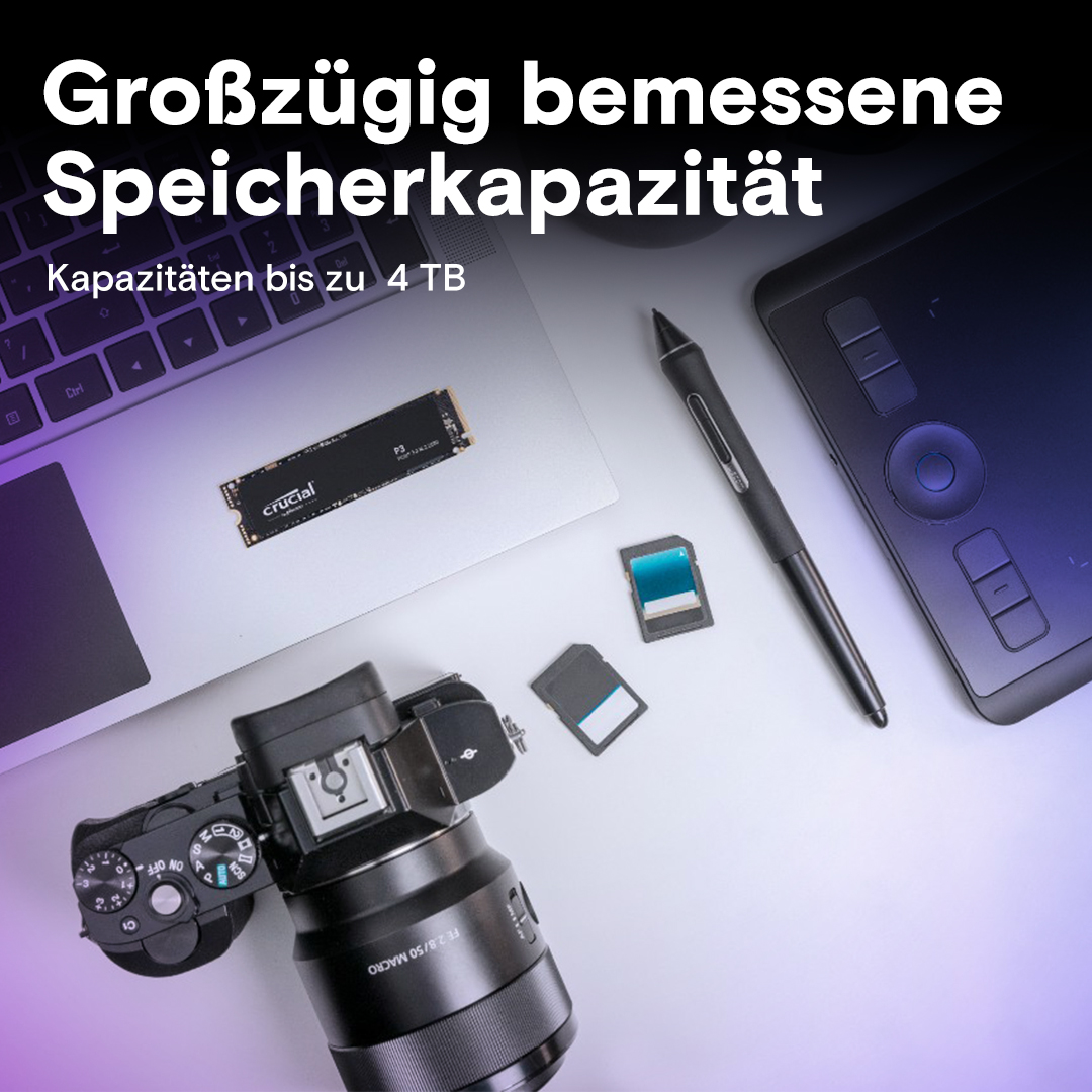 Crucial P3 2TB PCIe M.2 2280 SSD | CT2000P3SSD8 | Crucial DE