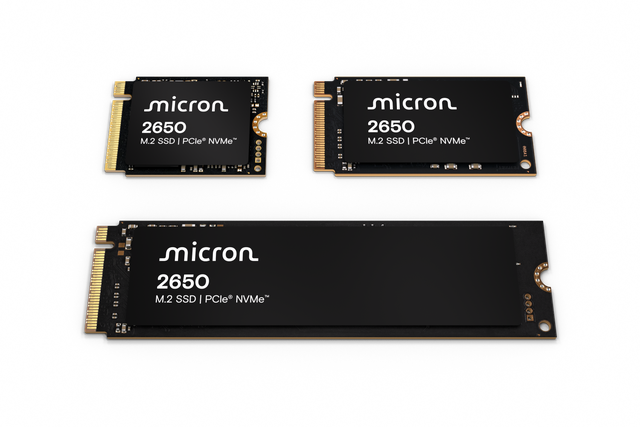 Micron 2650 系列產品合照
