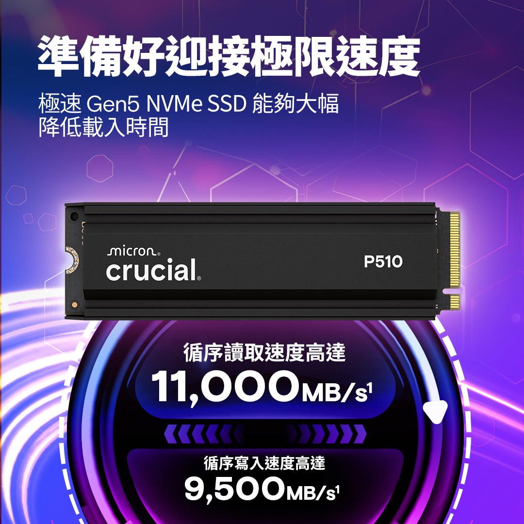 Crucial P510 2TB PCIe Gen5 M.2 SSD 未使用品 Crucial P510 2TB Gen5 NVMe SSD, Up to 10,000 MB/s, PCIe 5.0 M.2