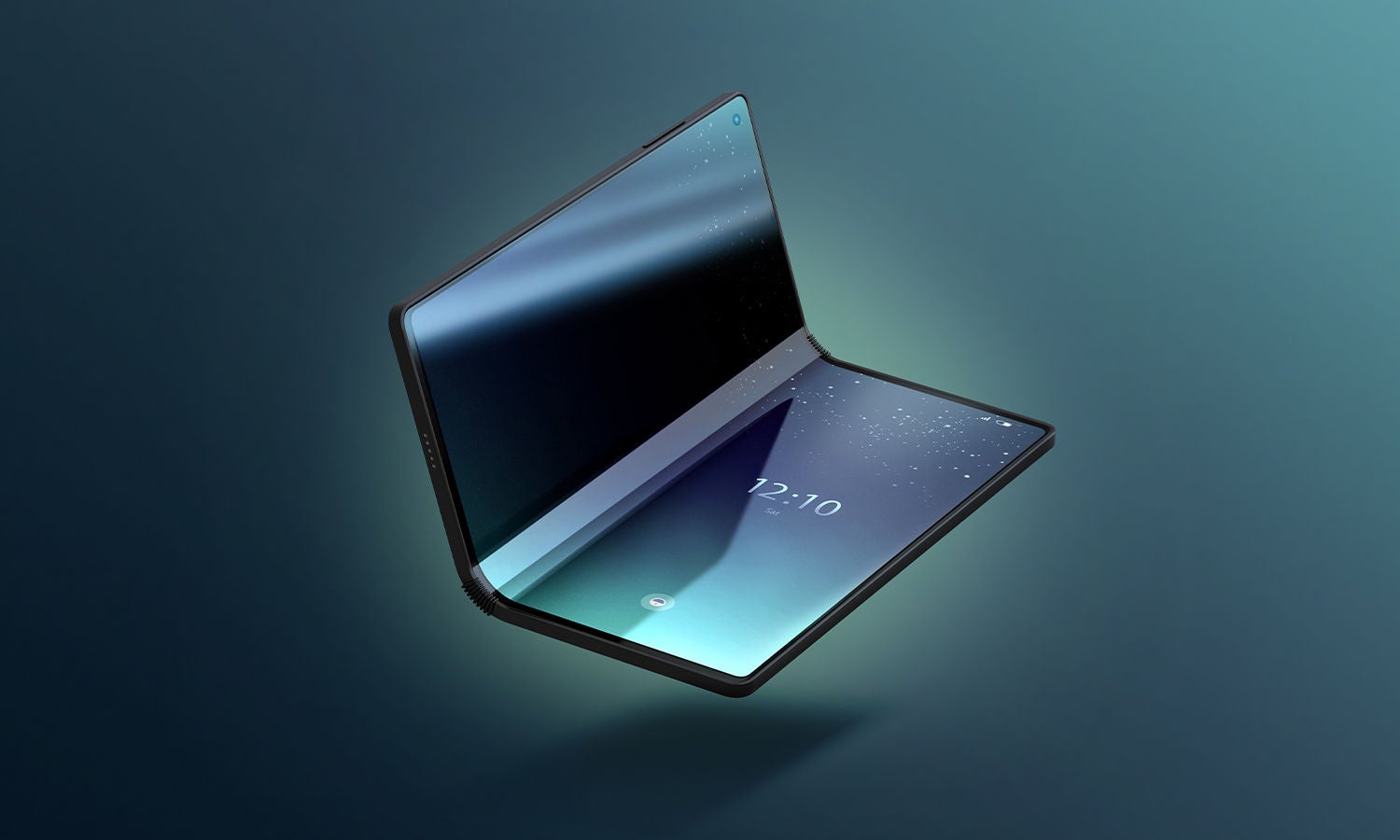 AI 生成的带粉色旋转光效的手机