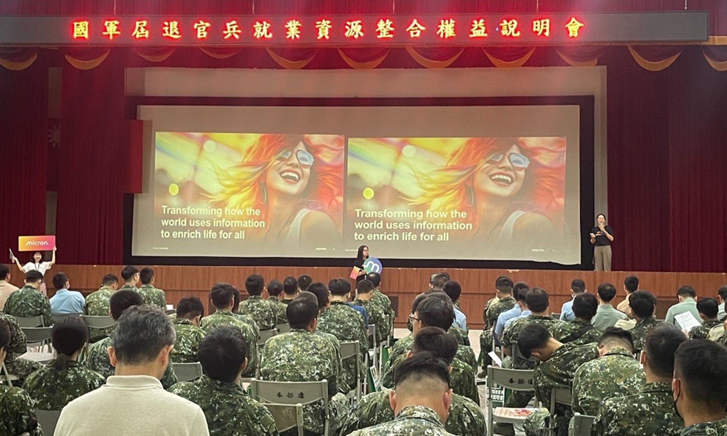 Military uniform presentation