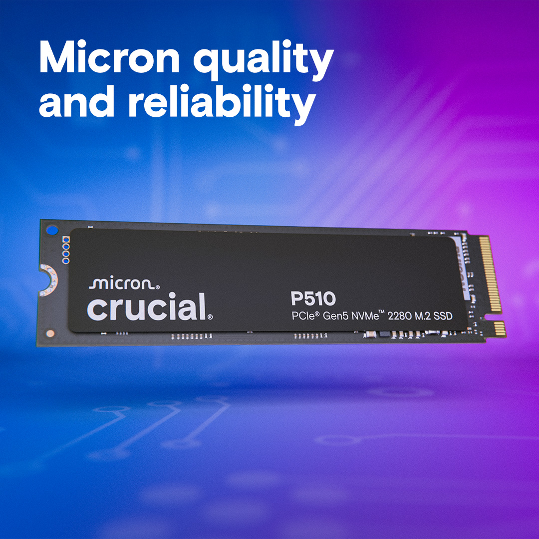 内蔵型SSD Crucial P510 2TB PCIe Gen5 NVMe M.2 SSD Crucial P510 2TB PCIe Gen5 NVMe M.2 SSD | CT2000P510SSD8