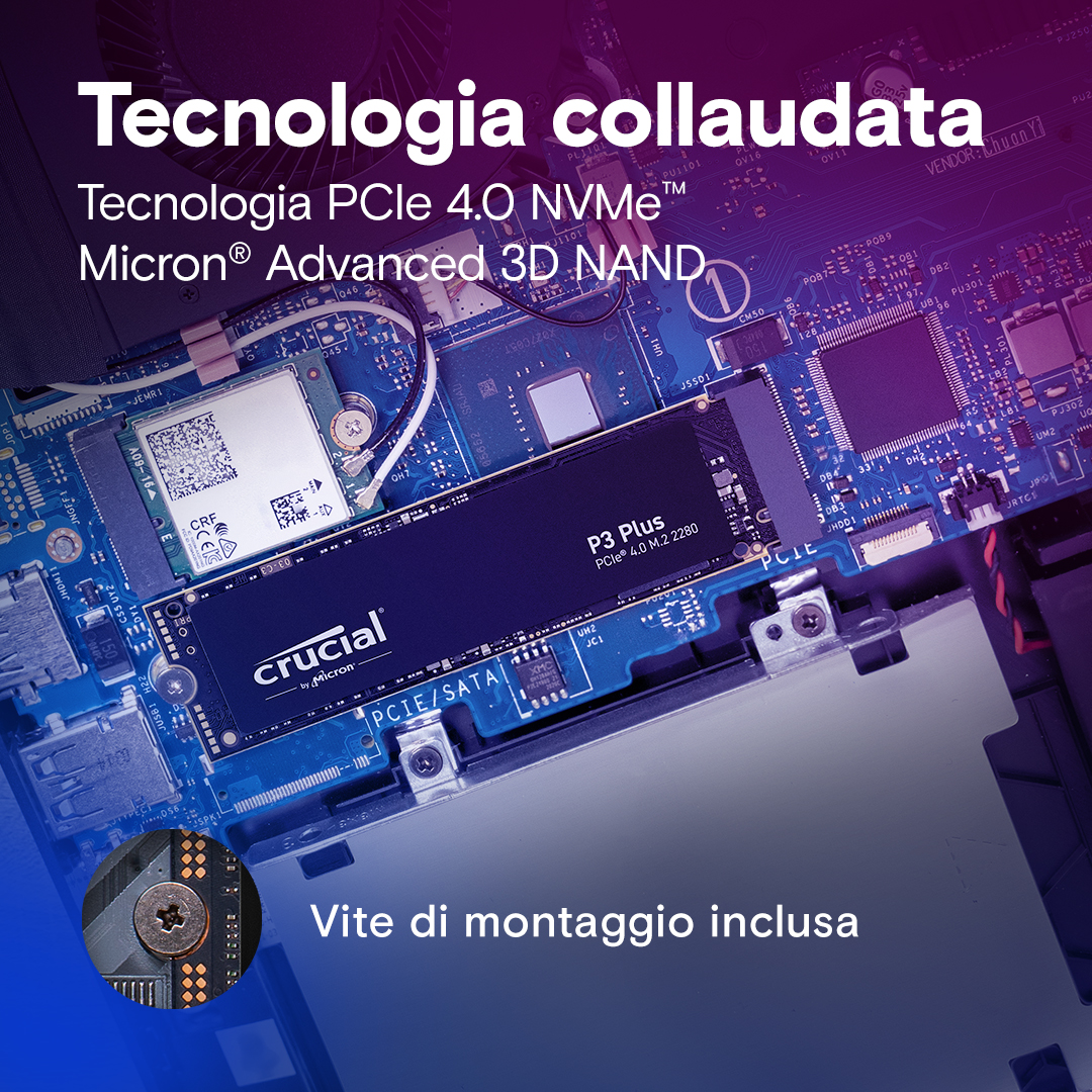 Crucial P3 Plus 4TB PCIe M.2 2280 SSD | CT4000P3PSSD8