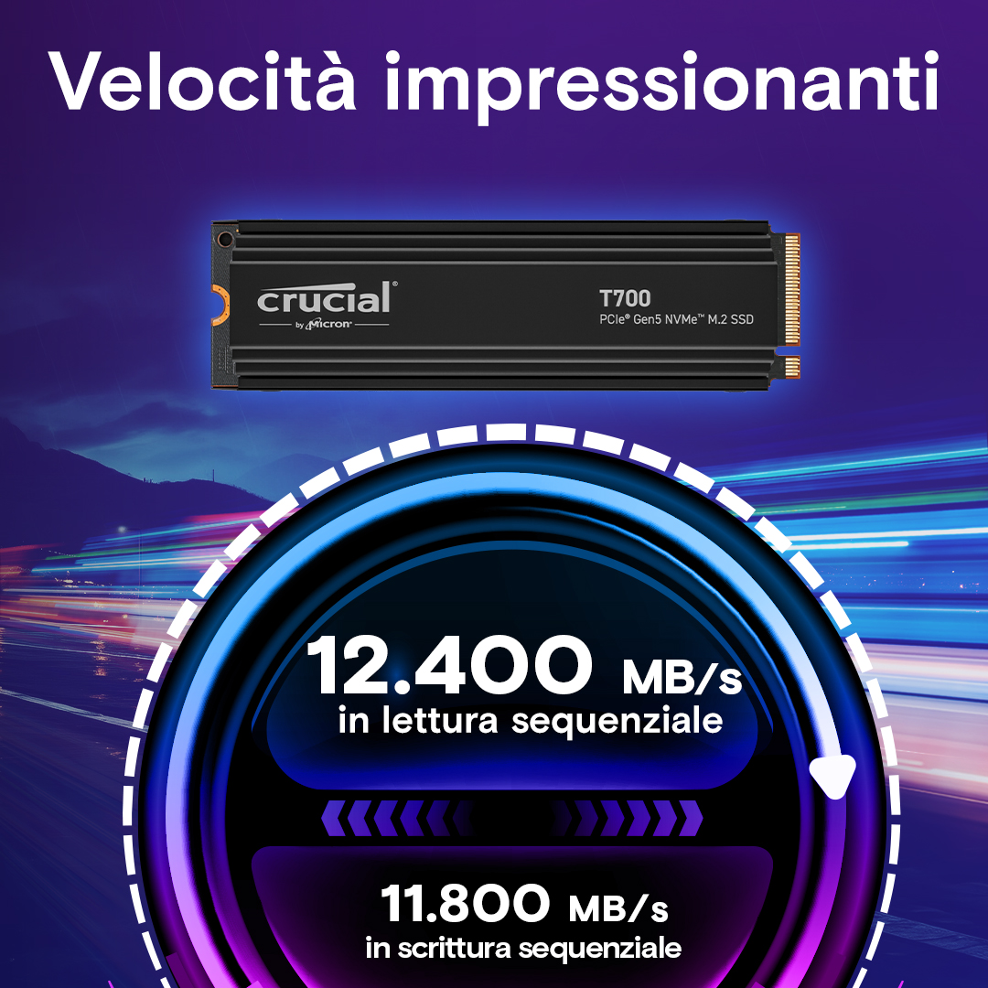 新品未使用 Crucial CT4000T700SSD3JP 4TB Gen5 Crucial T700 4TB PCIe Gen5 NVMe M.2 SSD | CT4000T700SSD3 | Crucial.com