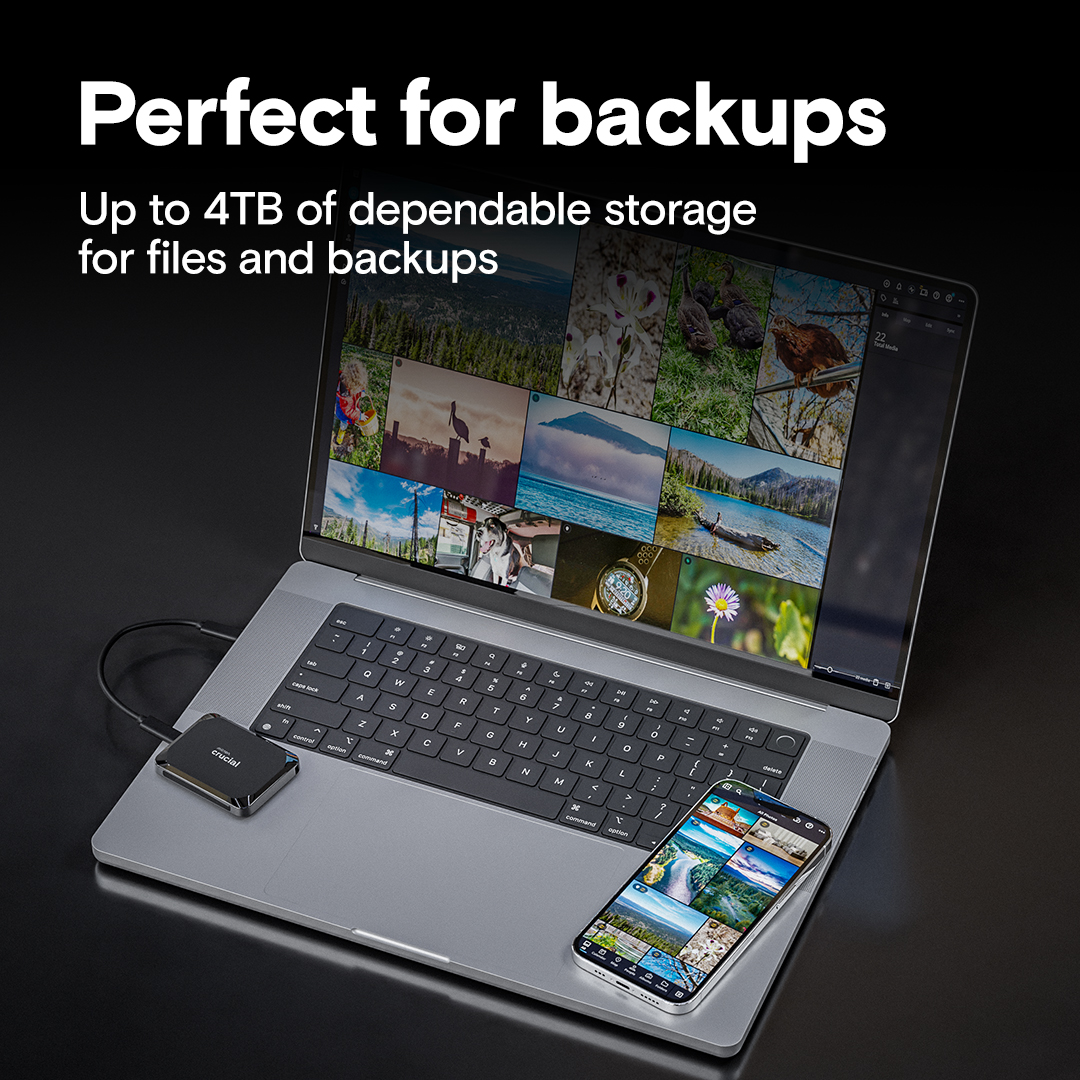 外付けハードディスク・ドライブ Crucial Portable SSD X9 4TB Crucial X9 4TB Portable SSD | CT4000X9SSD9 | Crucial.com