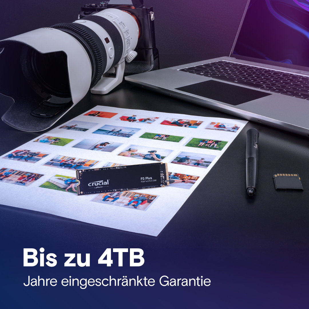 Crucial P3 Plus 2TB PCIe M.2 2280 SSD | CT2000P3PSSD8 | Crucial DE