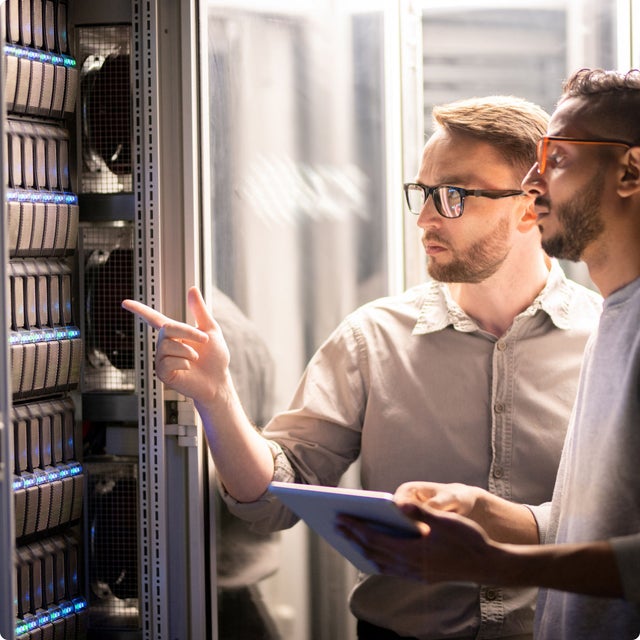 Man explaining about the products