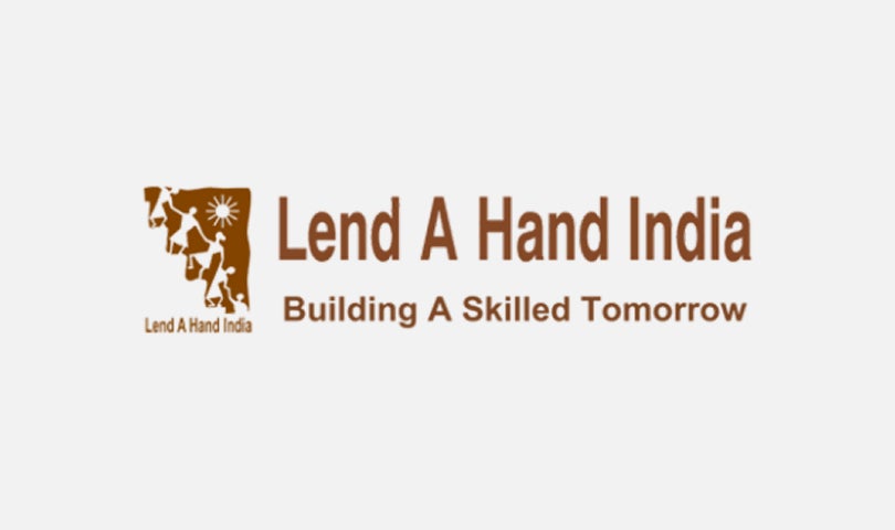Lend A Hand India logo with the tagline “Building a Skilled Tomorrow.”