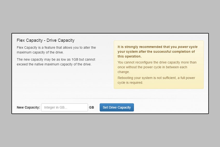 Executive flex capacity software interface