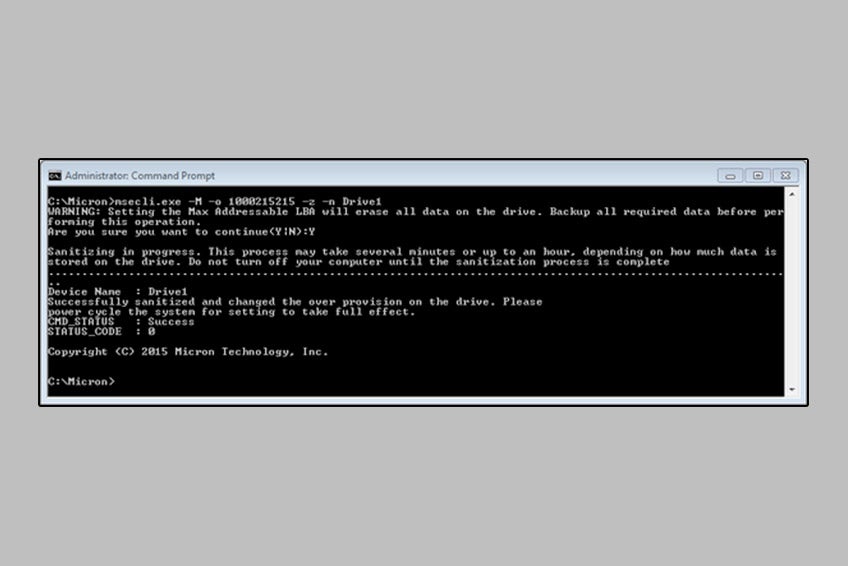 Storage Executive command line