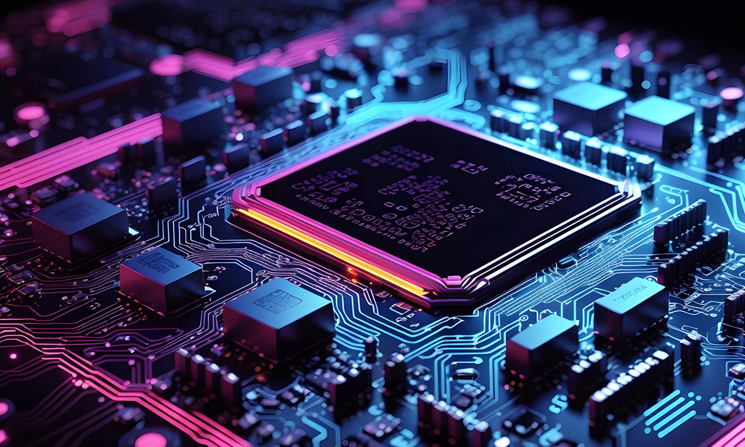 Chips on a motherboard