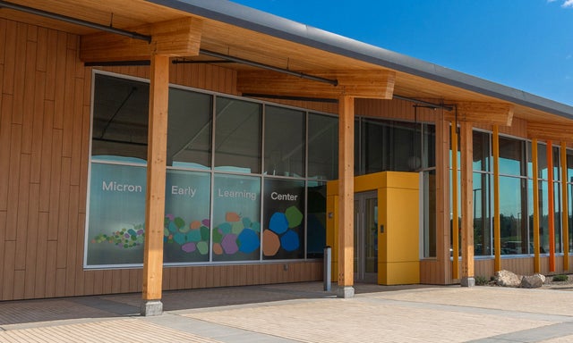 Micron early learning center exterior building photo