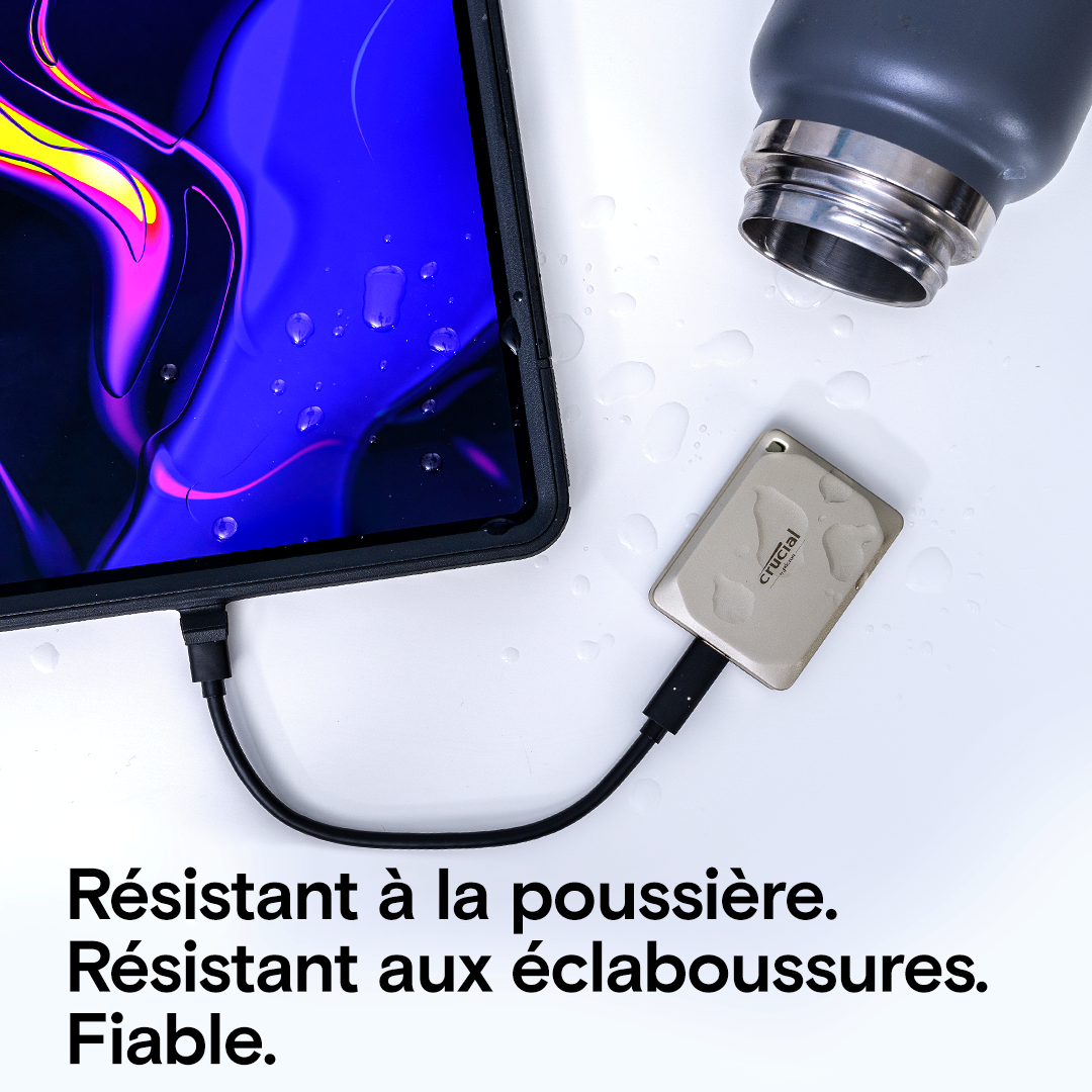 Crucial X9 Pro for Mac 1TB Portable SSD | CT1000X9PROMACSSD9B