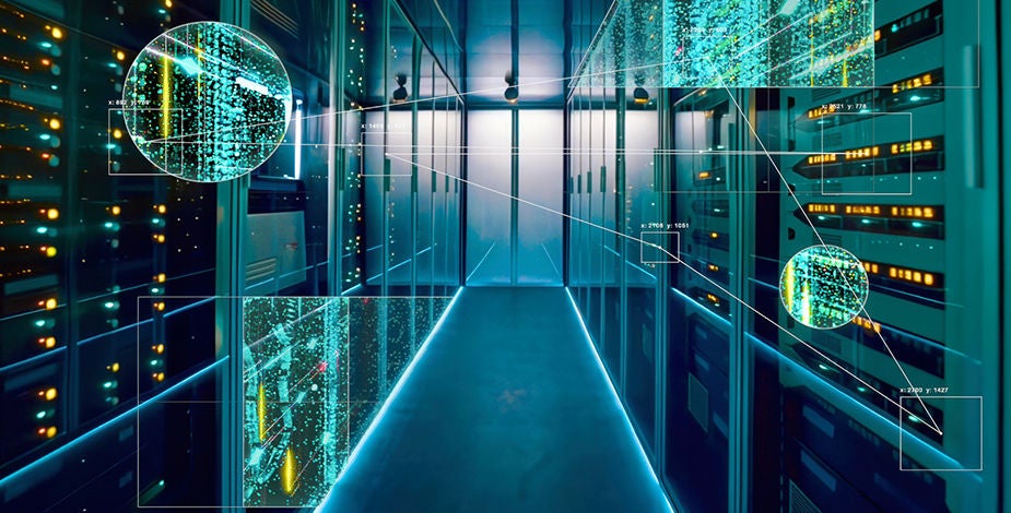 Virtual representation of a data center 