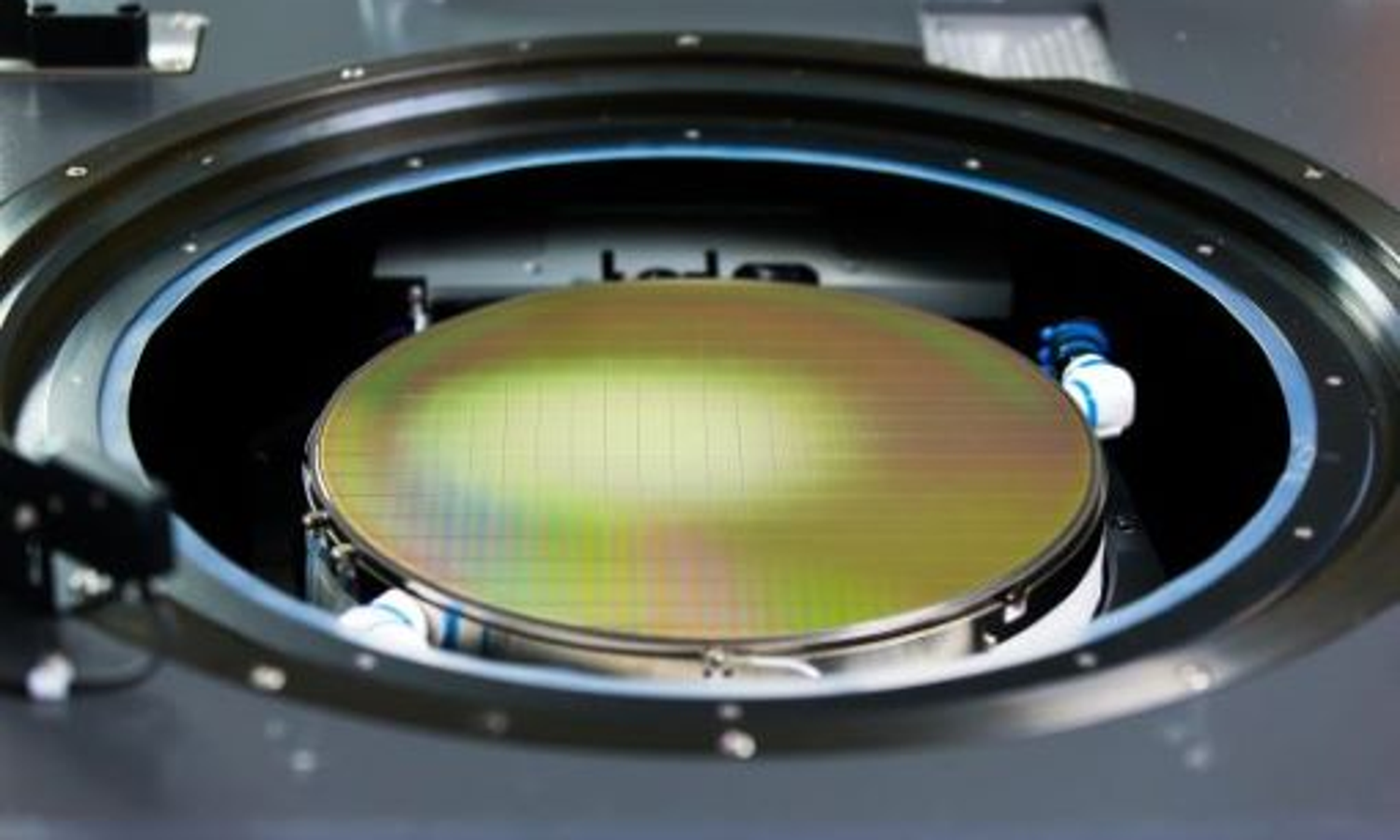 Wafer Semiconductor wafer during fabrication process