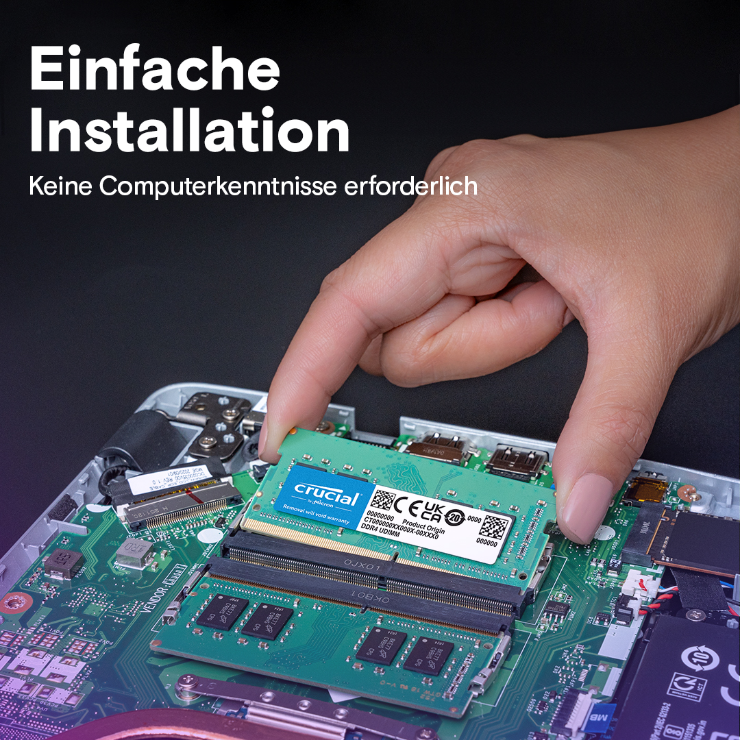 Crucial 64GB Kit (2 x 32GB) DDR4-3200 SODIMM | CT2K32G4SFD832A