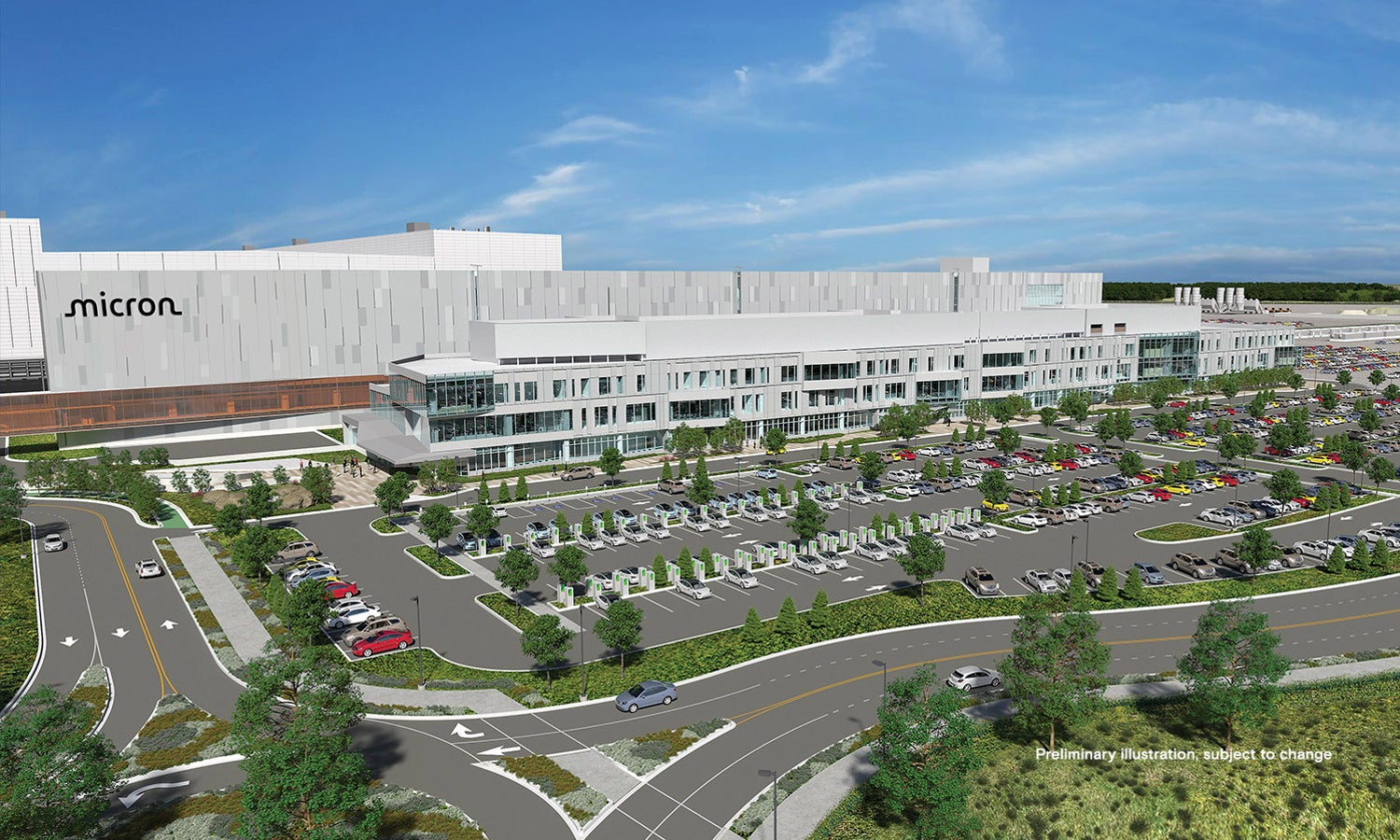 Micron New York fabrictation plant render