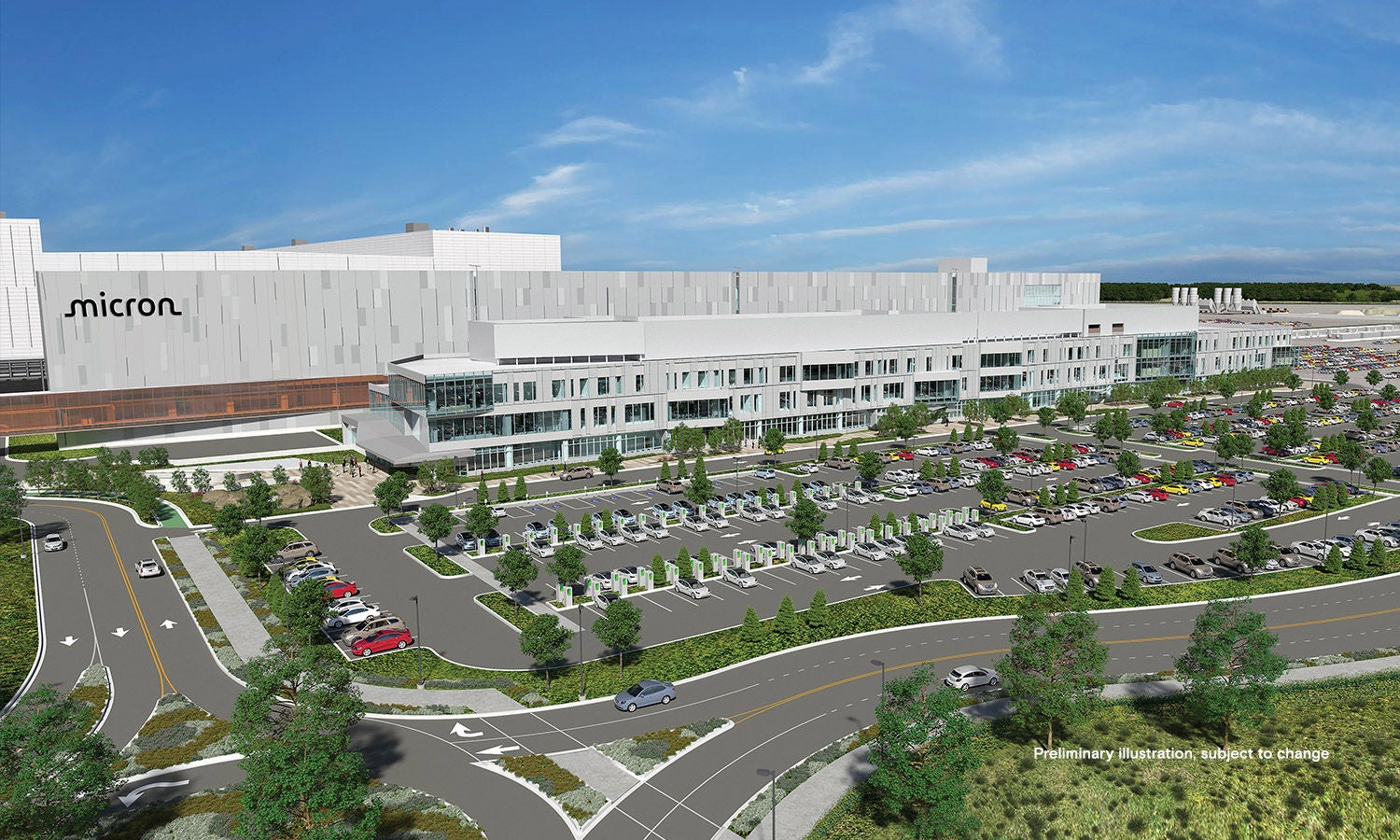Micron's Syracuse, New York facility render