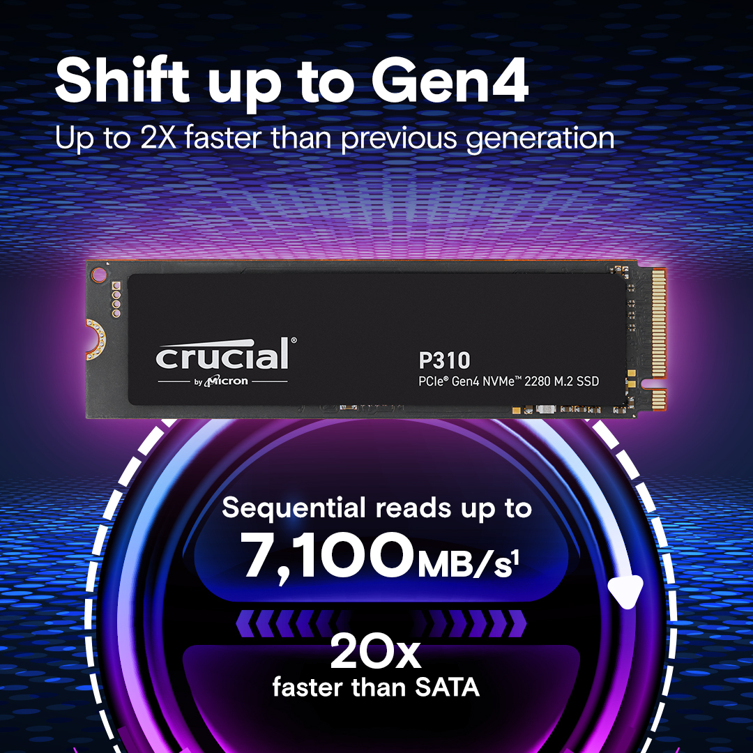 内蔵型SSD crucial P310 1TB M.2 SSD Amazon.com: Crucial P310 1TB PCIe Gen4 2230 NVMe M.2 SSD
