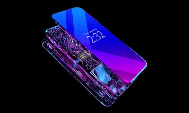 expanded layers of a smart phone