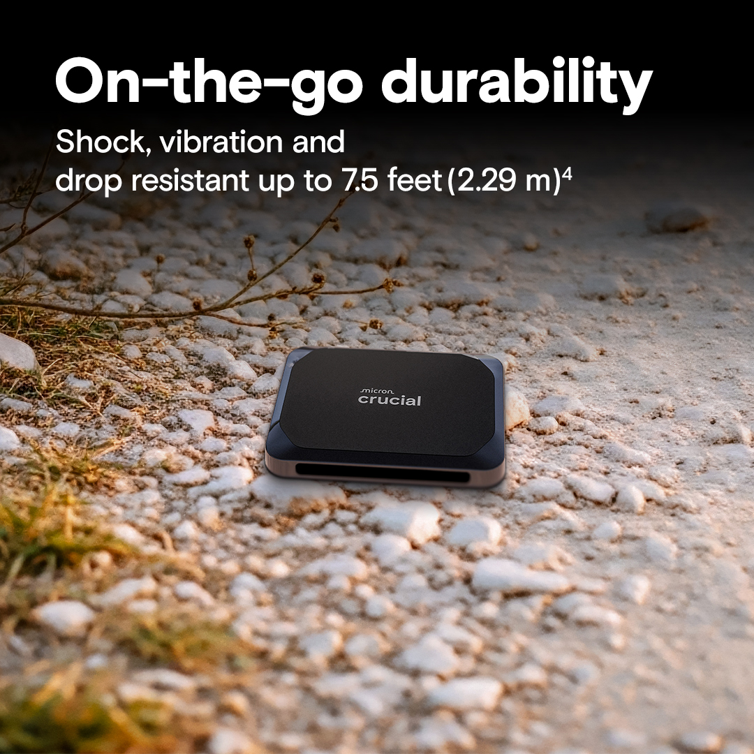 外付けハードディスク・ドライブ Crucial Portable SSD X9 4TB Crucial X9 4TB Portable SSD | CT4000X9SSD9 | Crucial.com