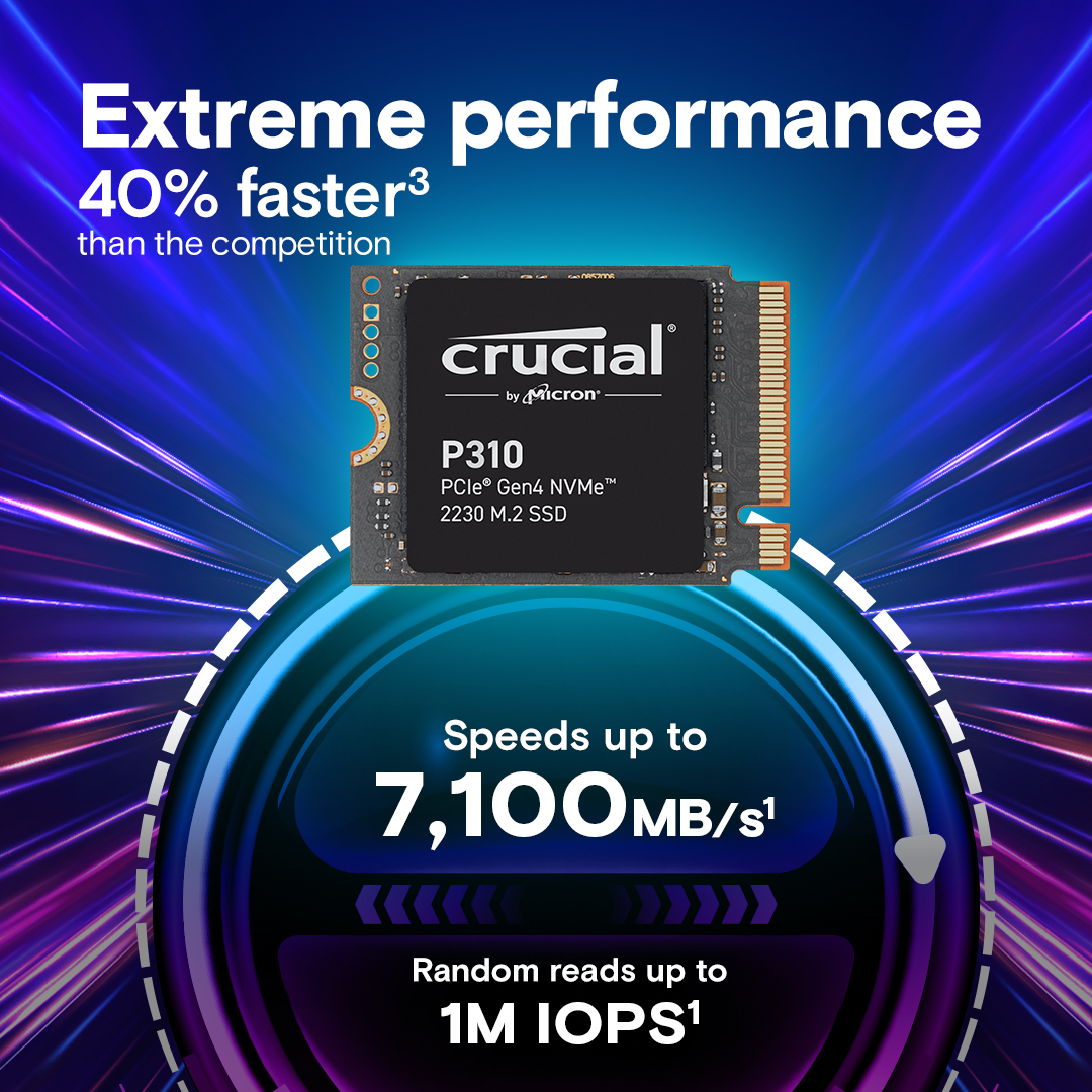 内蔵型SSD Crucial P310 1TB 2280 Crucial P310 1TB PCIe Gen4 NVMe 2280 M.2 SSD
