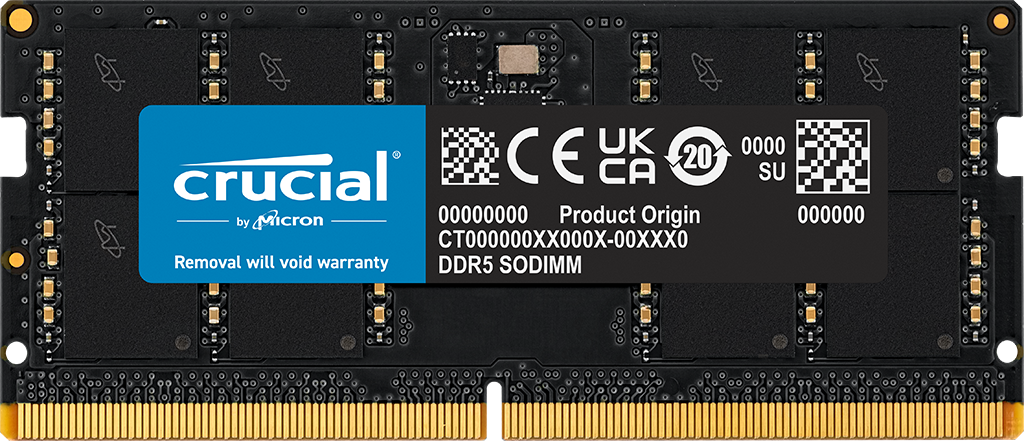 Crucial 32GB DDR5-4800 SODIMM- view 1