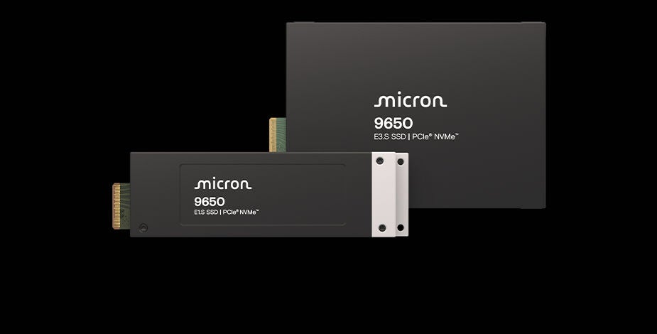 Micron 9650 NVMe SSD product rendering