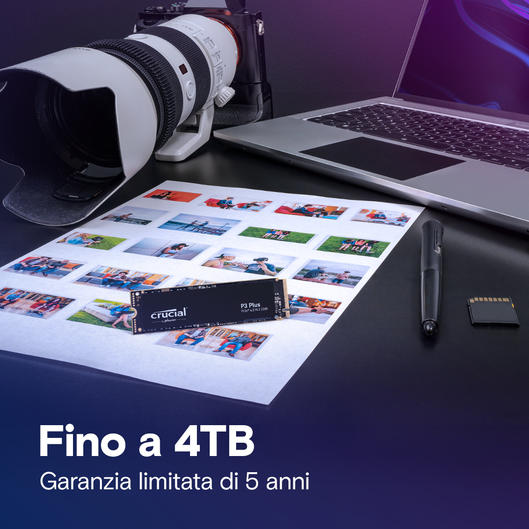 Crucial P3 Plus 4TB PCIe M.2 2280 SSD | CT4000P3PSSD8 | Crucial.com