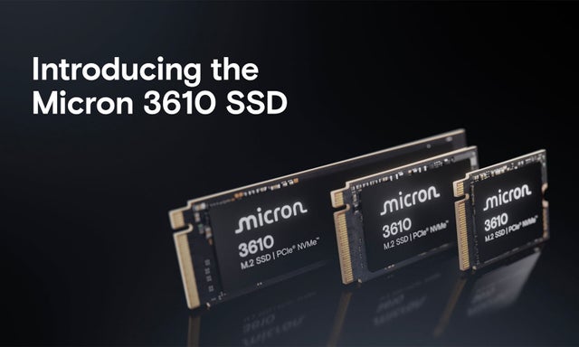 介紹美光 3610 SSD 影片的螢幕截圖。