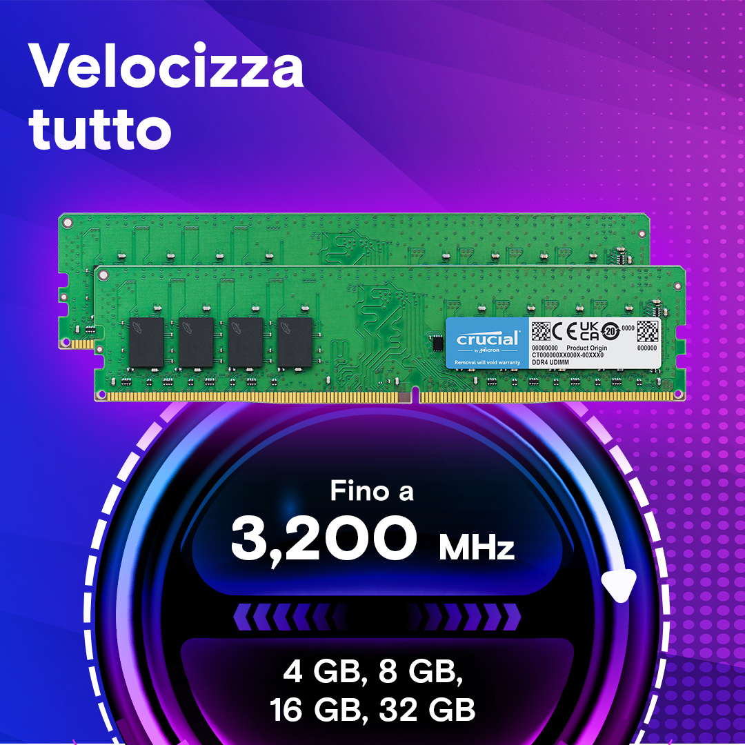 Crucial 16GB Kit (2 x 8GB) DDR4-2400 UDIMM