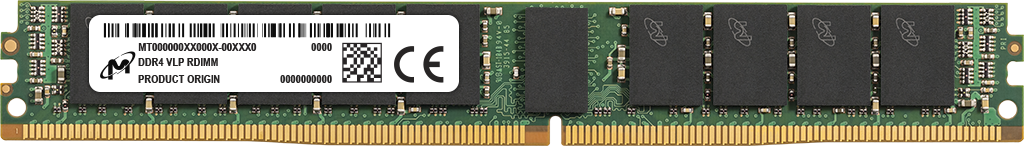 Micron 32GB DDR4-3200 VLP RDIMM 1Rx4 CL22 | MTA18ADF4G72PZ-3G2R