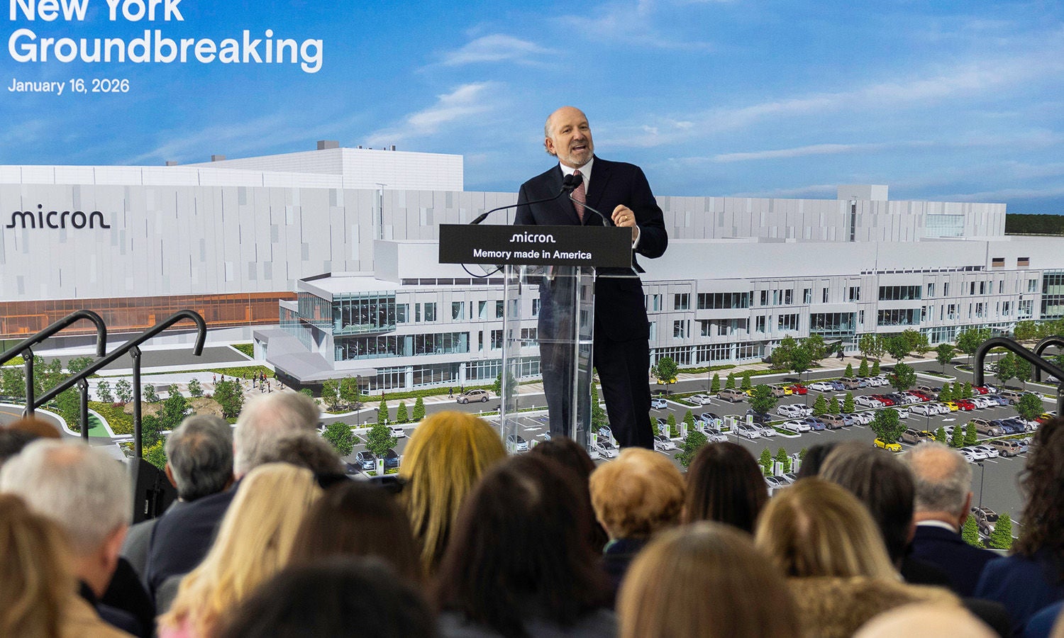 2026 Micron New York groundbreaking ceremony
