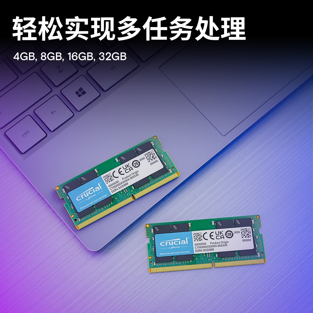 Crucial 64GB Kit (2 x 32GB) DDR4-3200 SODIMM | CT2K32G4SFD832A