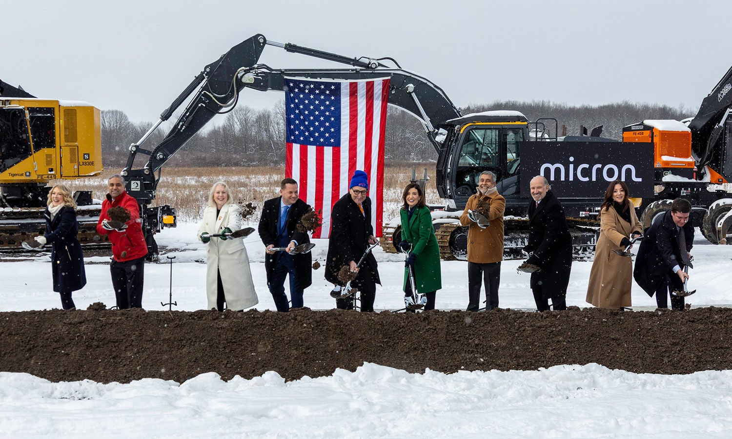 2026 Micron New York groundbreaking ceremony