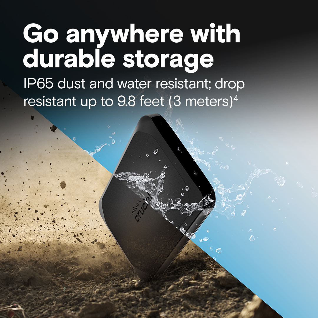 Crucial X10 4TB Portable SSD- view 4