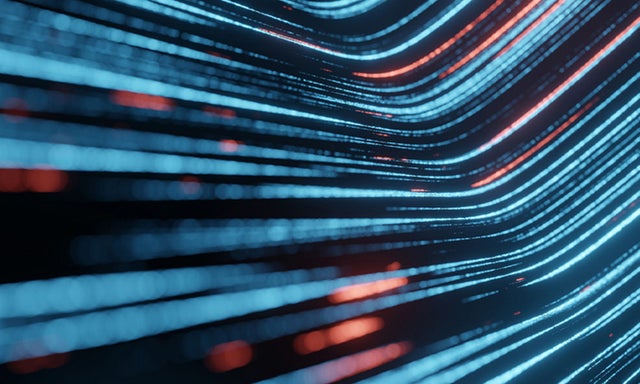 Abstract image of moving lines