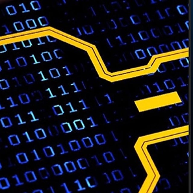 Vergrößert im Hinblick auf Serverracks in tiefblauen Farbtönen