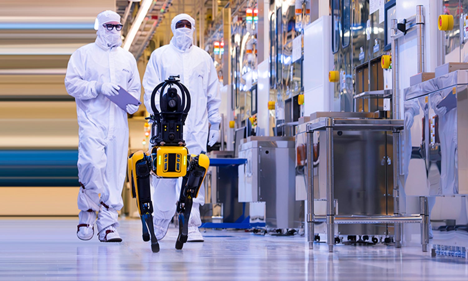 Neon light-lasers dark tunnel